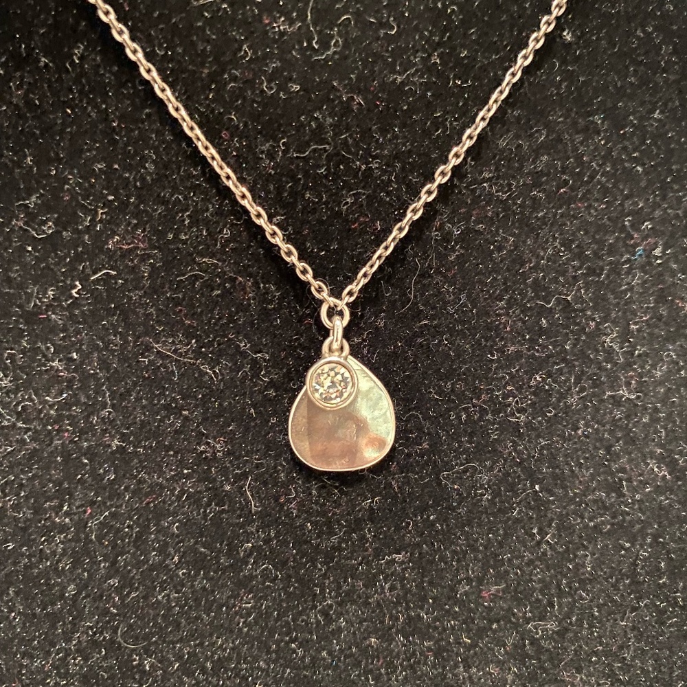 Sterling Silver & Crystal Necklace